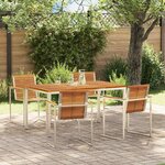 vidaXL Ensemble de salle à manger pour jardin 5 Pièces
