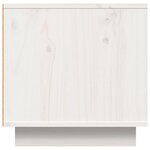 vidaXL Meuble TV Blanc 140x40x40 cm Bois de pin massif