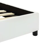 vidaXL Cadre de lit sans matelas blanc similicuir 120x200 cm