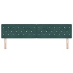 vidaXL Tête de Lit en Velours Argyle Vert foncé 200 cm Velours