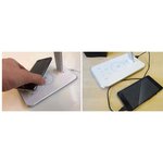 Lampe de bureau LED JAZZ blanc / gris métallique UNILUX