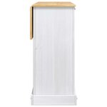 VidaXL Rangement de cuisine Blanc et Cire de Miel 112 x 70 x 91 5 cm