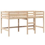 vidaXL Lit haut sans matelas 80x200 cm bois de pin massif