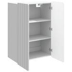vidaXL Armoire Murale Blanc brillant 66 x 34 5 x 92 cm