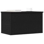 vidaXL Boîte de Rangement Chêne noir 60 x 35 x 35 cm Bois d'ingénierie