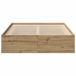 vidaXL Cadre de lit sans matelas chêne artisanal 160x200 cm