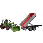 Bruder 02182 - Fendt Vario 211 avec chargeur frontal et remorque à ridelle