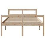 vidaXL Lit pour personne âgée avec tête de lit sans matelas 140x190 cm