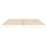 vidaXL Cadre de lit sans matelas blanc 140x190 cm bois de pin massif