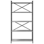 vidaXL Étagère Sonoma gris 80 x 30 x 155 cm Bois d'ingénierie