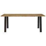 vidaXL Table à manger 200x90x75 cm bois d'acacia solide