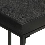 vidaXL Table console Noir 110x35x76 cm Bois d'acacia et de manguier