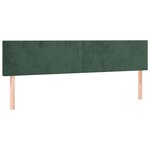 vidaXL Cadre de lit avec tête de lit vert foncé 120x190 cm velours