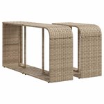vidaXL Salon de jardin avec coussins 10 Pièces beige résine tressée