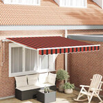 vidaXL Auvent Rétractable 300 x 250 cm orange et marron