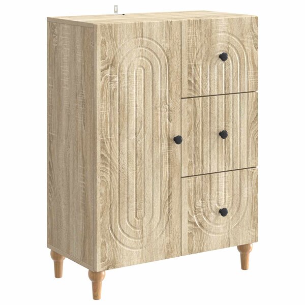 vidaXL Buffet Chêne Sonoma 66 x 34 5 x 90 cm Bois d'ingénierie