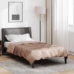 vidaXL Duvet d'été simple Doré 200 x 135 cm Satin et Microfibre