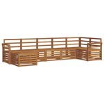 vidaXL Ensemble de canapés d'extérieur 7 pc Naturel