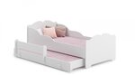 Lit enfant ANNA +SZU avec gigogne 160x80 avec matelas
