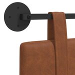 vidaXL Tête de lit suspendue Marron PU antique