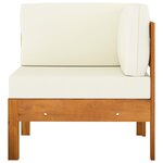 vidaXL Salon de jardin 9 pièces avec coussins 100 x 60 cm Bois d'acacia