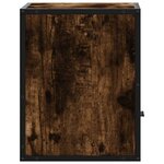 vidaXL Table de chevet murale Chêne fumé 40x31x39 5 cm