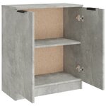 vidaXL Buffet Gris béton 60x30x70 cm Bois d'ingénierie