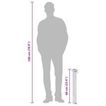 vidaXL Colonne à eau de jardin 60 cm acier inoxydable carré