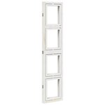 vidaXL Cloison de séparation 4 panneaux blanc bois de paulownia massif