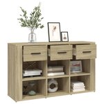 vidaXL Buffet Chêne sonoma 100x30x59 5 cm Bois d'ingénierie