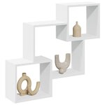 vidaXL Armoire murale 78x18x71 cm blanc bois d'ingénierie
