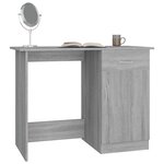 vidaXL Bureau Sonoma gris 100x50x76 cm Bois d'ingénierie