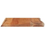vidaXL Table d'appoint 40x40x2 5cm bois massif acacia bordure assortie
