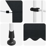 vidaXL Auvent manuel rétractable 200 cm Anthracite