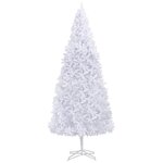 vidaXL Arbre de Noël artificiel pré-éclairé 500 cm blanc