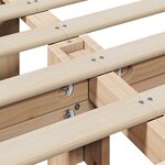 vidaXL Cadre de lit avec stockage Marron cire 200 x 200 cm bois