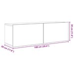 vidaXL Ensemble meuble TV 5 Pièces 100 x 30 x 30 cm Chêne noir