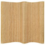 vidaXL Cloison de séparation Bambou 250 x 165 cm Naturel