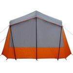 vidaXL Tente de camping de cabine 5 personnes gris imperméable