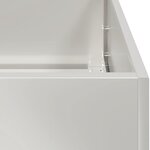 vidaXL Jardinière 80x80x80 cm acier inoxydable