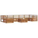 vidaXL Ensemble de canapés d'extérieur 8 Pièces Naturel