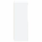 vidaXL Buffet avec lumières LED blanc 41x37x100 cm