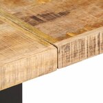 vidaXL Banc 160 cm bois de manguier brut massif et acier