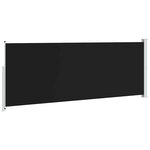 vidaXL Auvent latéral rétractable de patio 180x500 cm Noir