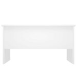 vidaXL Table basse blanc 80x50x42 5 cm bois d'ingénierie