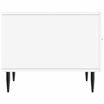 vidaXL Table basse avec tiroir Blanc 49 x 50 x 40 cm Bois d'ingénierie