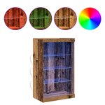 vidaXL Buffet LED Bois ancien 60 5 x 37 x 100 cm Bois d'ingénierie