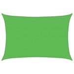 vidaXL Voile d'ombrage 160 g/m² Vert clair 4x6 m PEHD