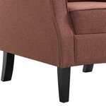 vidaXL Fauteuil marron tissu