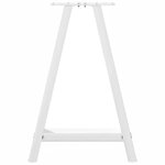 vidaXL Pieds de table à manger en forme de A 2 pièces Blanc 60 x (72-73) cm Acier